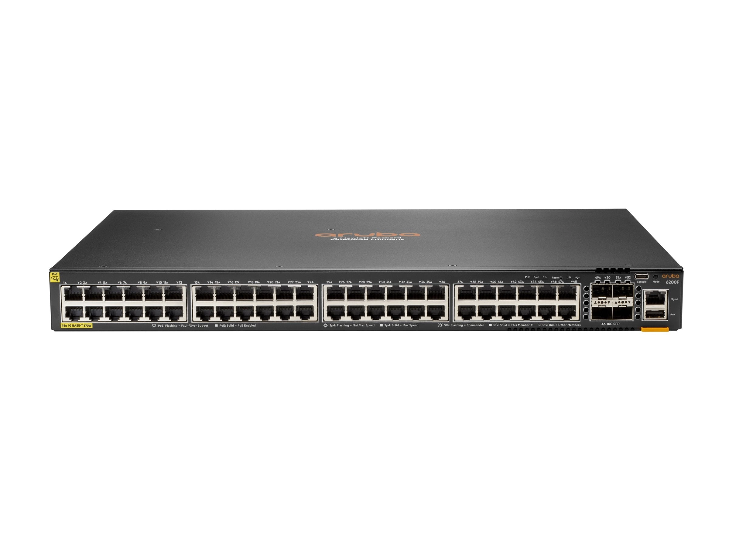 HPE Aruba Networking CX 6200F 48G 4SFP Switch - Switch - Max. Stacking Distance 10 kms - L3 - managed - 48 x 10/100/1000   4 S0M83A#B2B