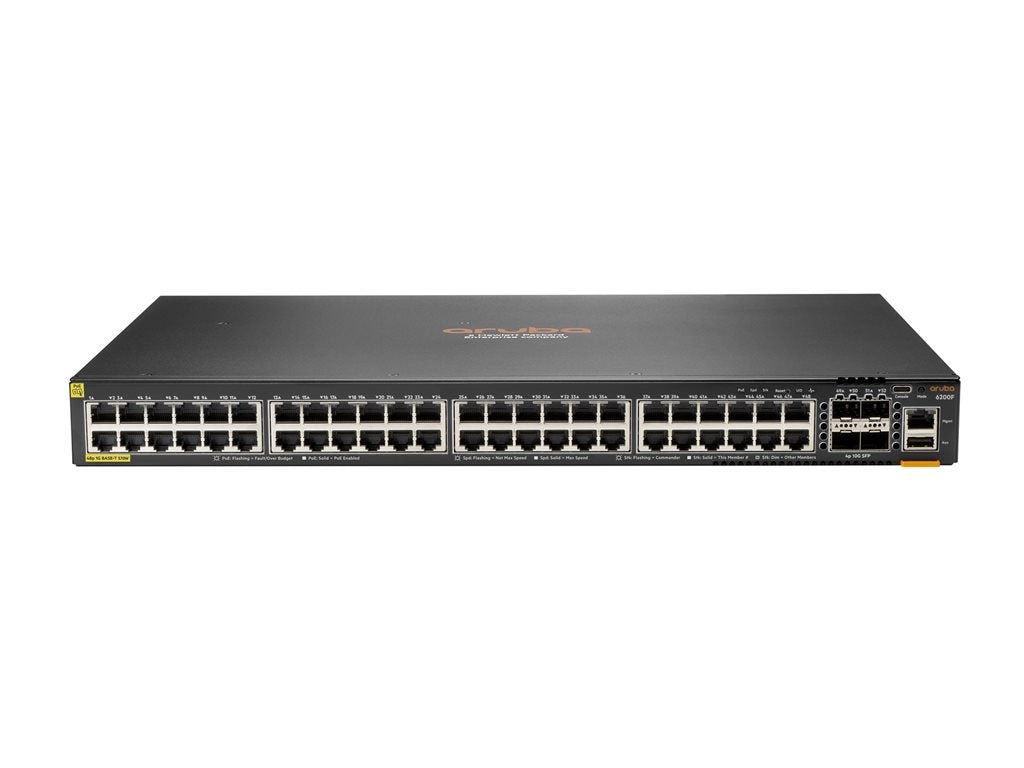 HPE Aruba Networking CX 6200F 48G 4SFP Switch - Switch - Max. Stacking Distance 10 kms - L3 - managed - 48 x 10/100/1000   4 S0M83A#B2B