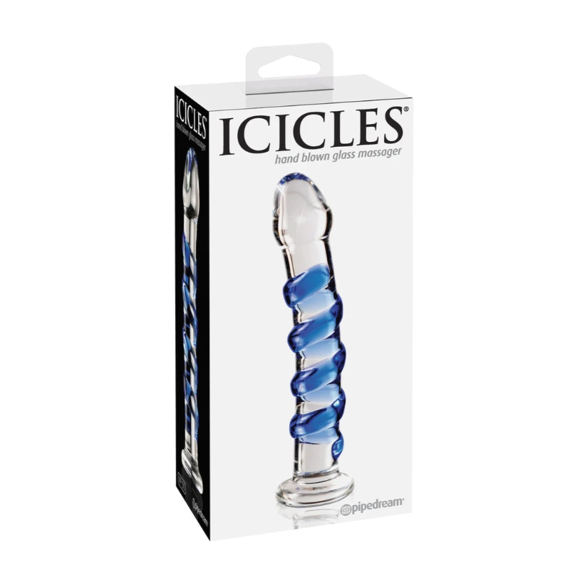Icicles No.5 Hand Blown Glass Dildo
