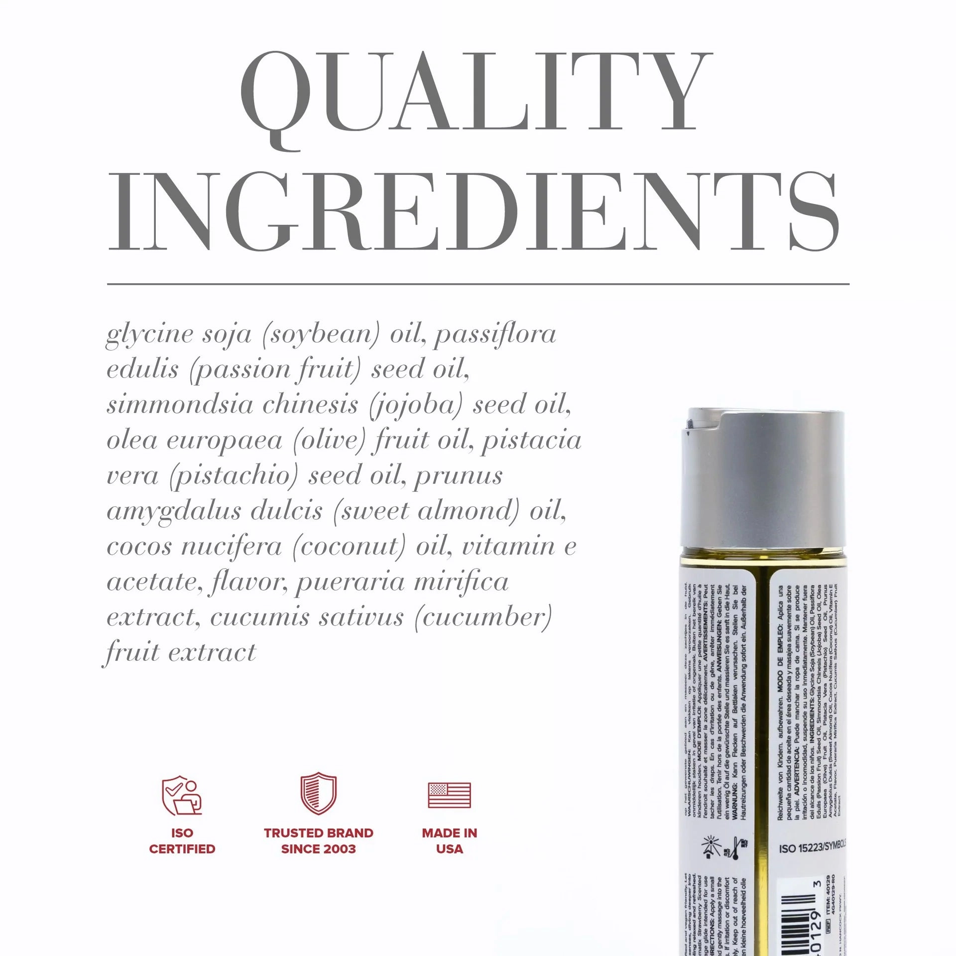 JO Aromatix scented massage oil Strawberry
