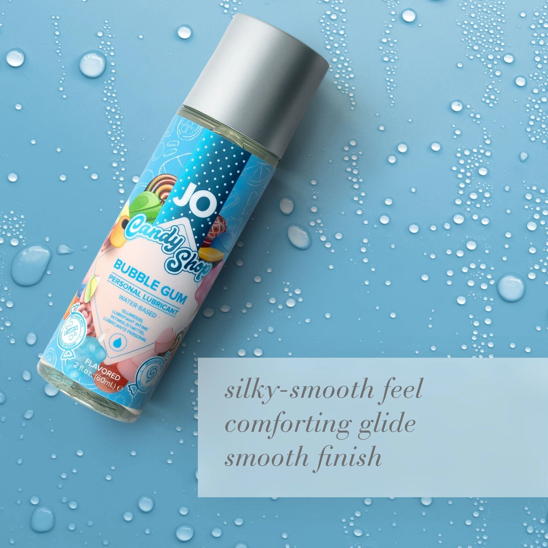 JO H2O Bubble Gum Candy Shop Flavored Lubricant - 2 oz