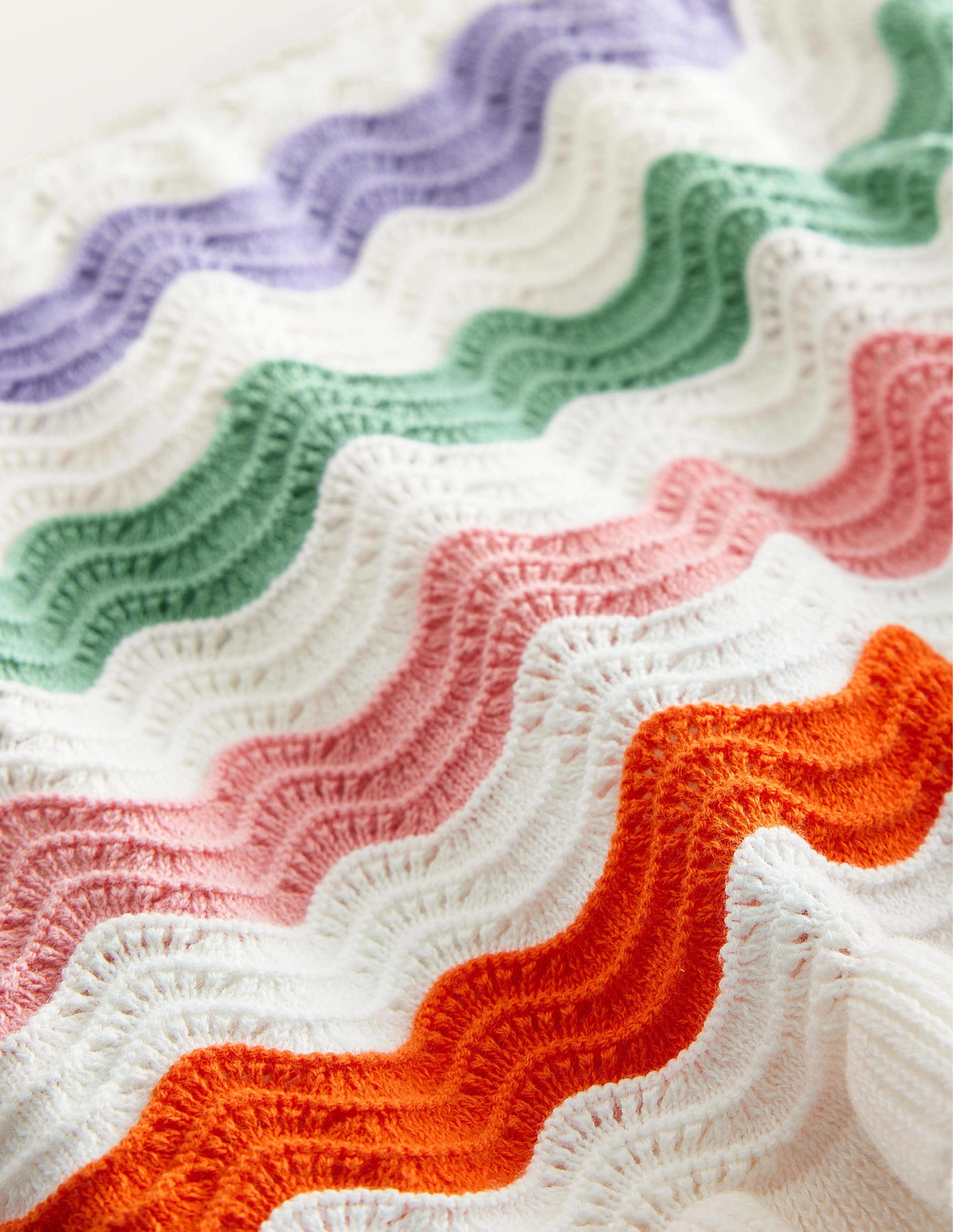 Knitted Frilled Shorts-Multi Rainbow