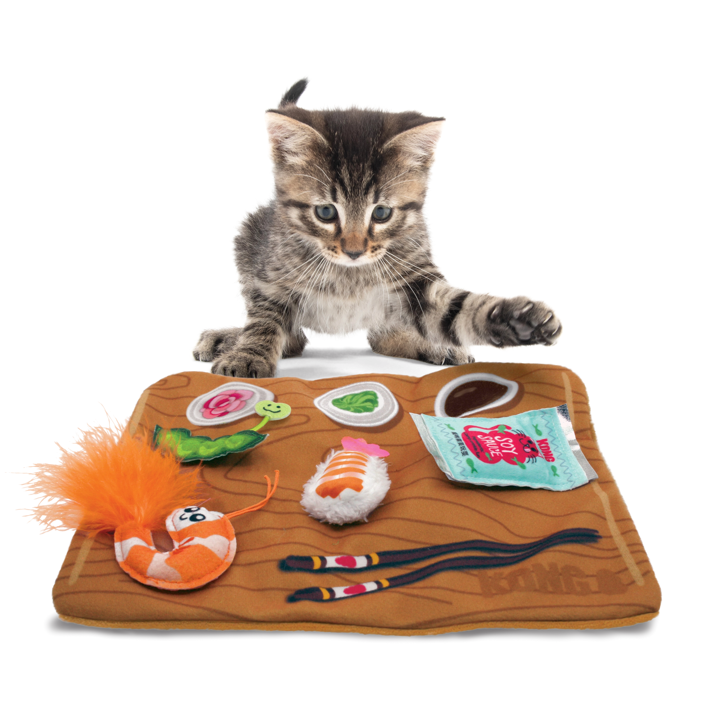 KONG Pull-A-Partz Sushi Cat Toy