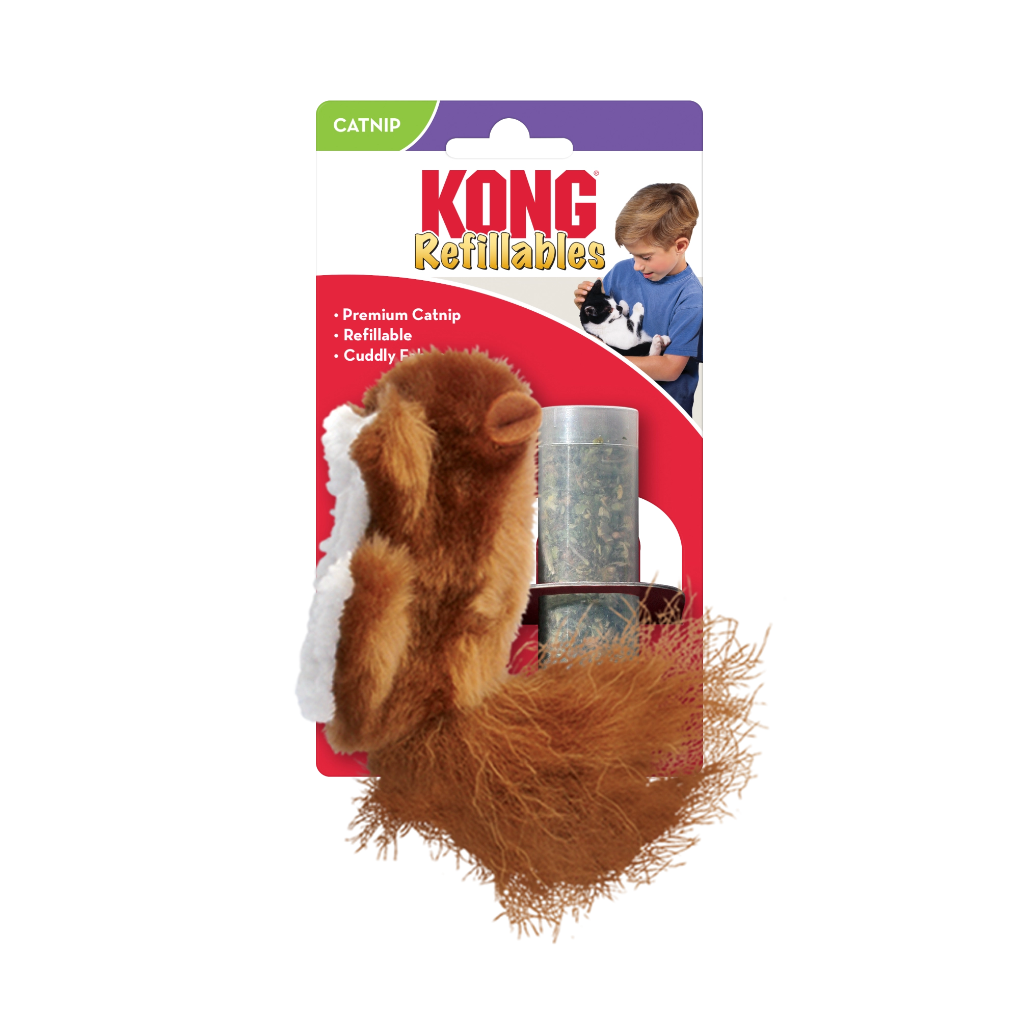 KONG Refillables Squirrel Cat Toy