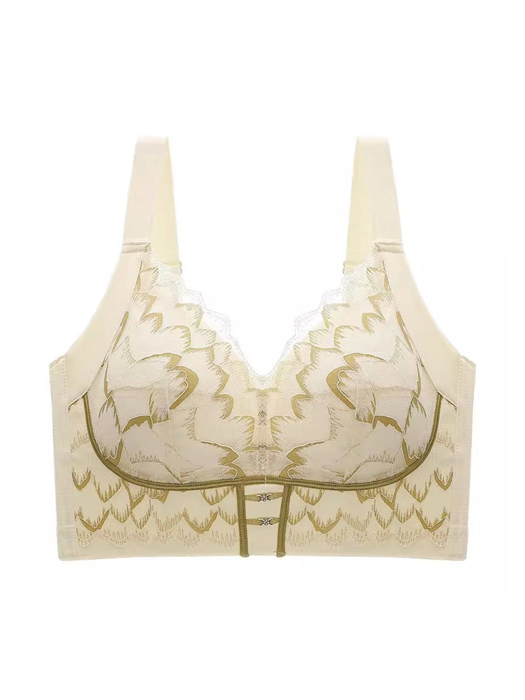 Lace Trim Lift & Side Support Minimizer Bra