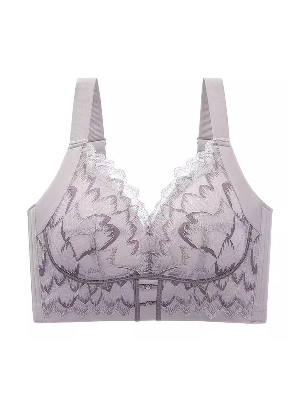Lace Trim Lift & Side Support Minimizer Bra