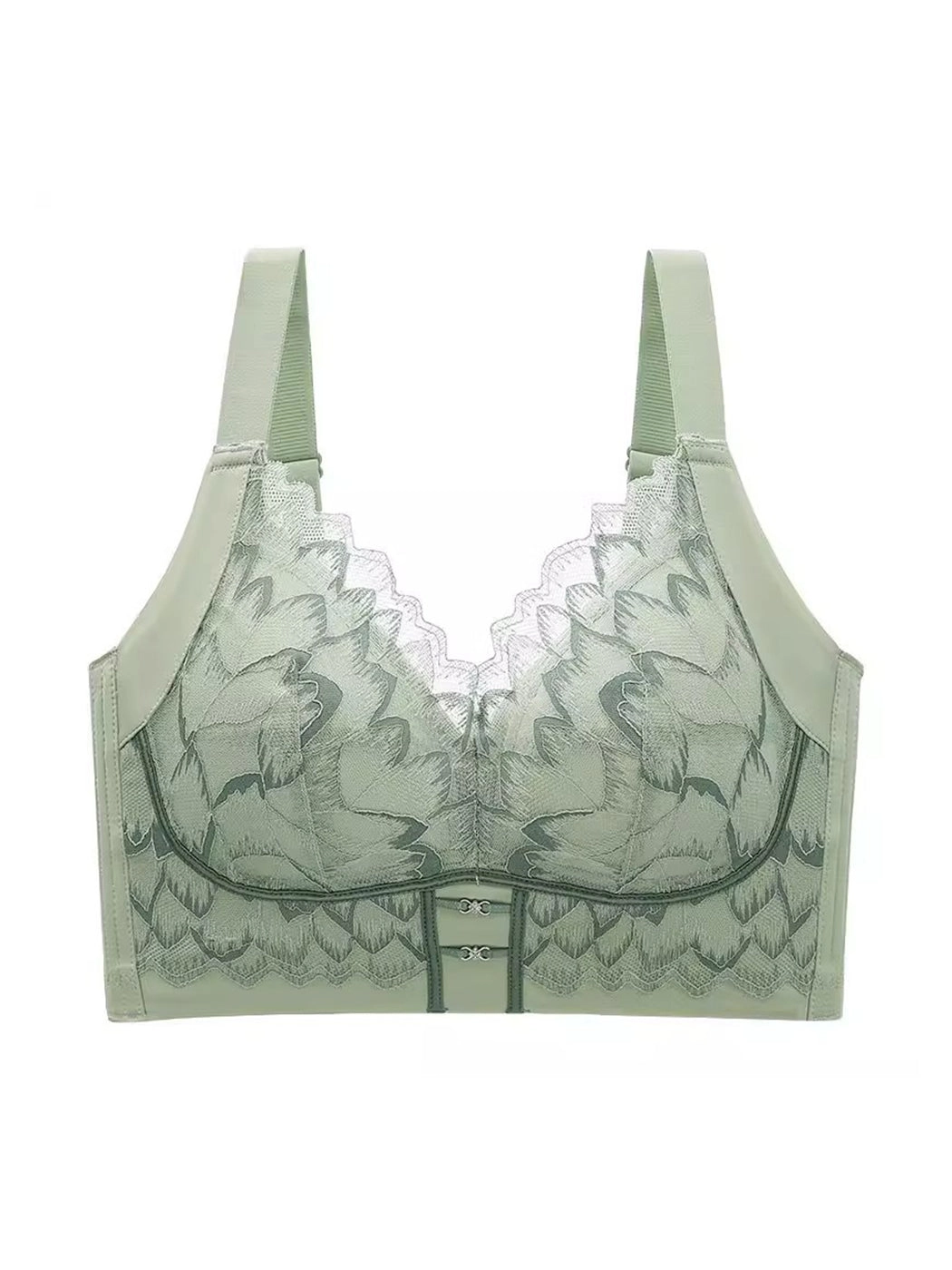 Lace Trim Lift & Side Support Minimizer Bra