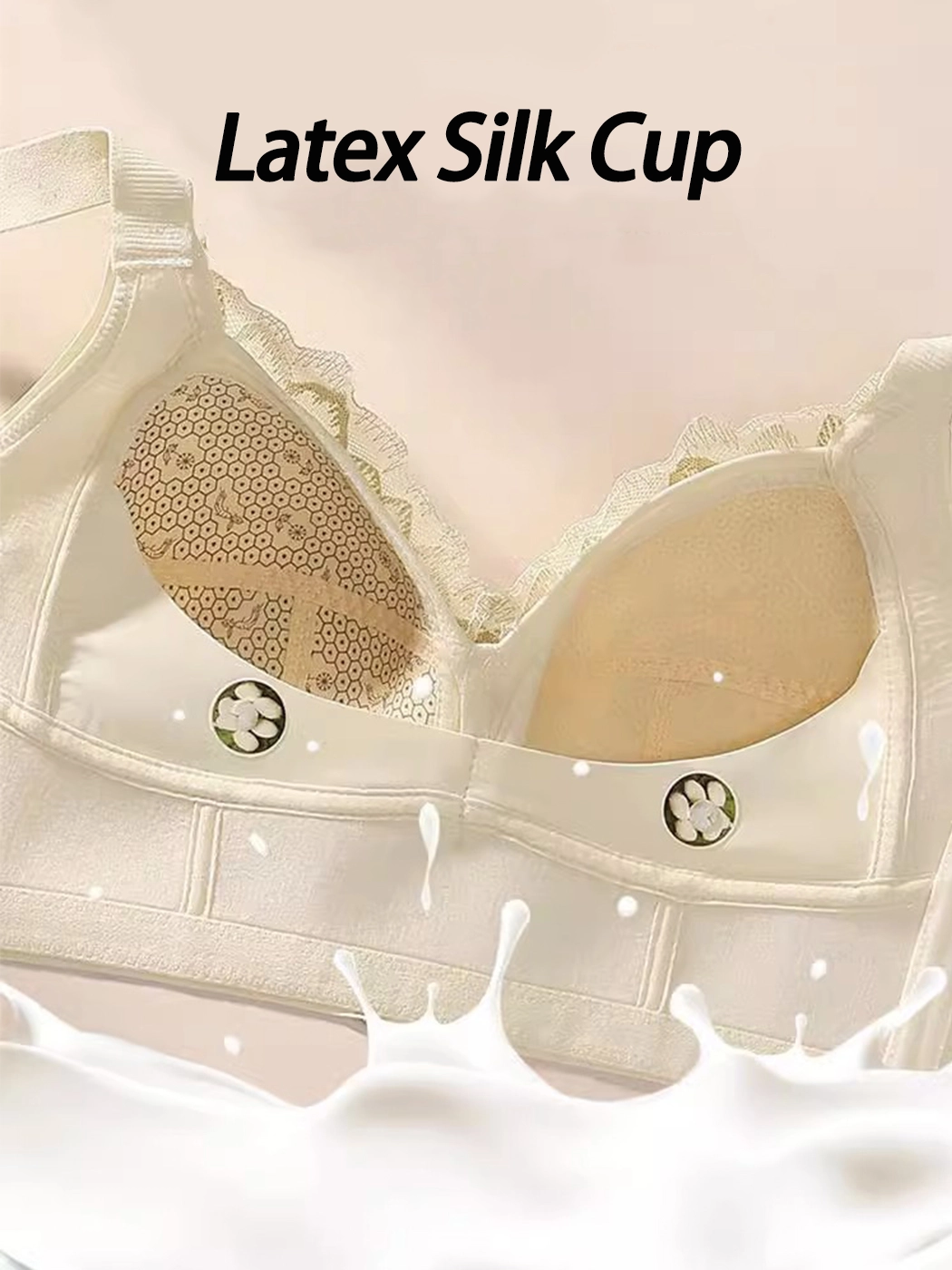 Lace Trim Lift & Side Support Minimizer Bra