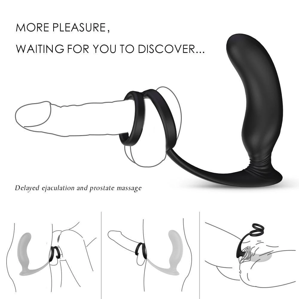 Lanco - 3 in 1 Prostate Stimulator with Cock Ring