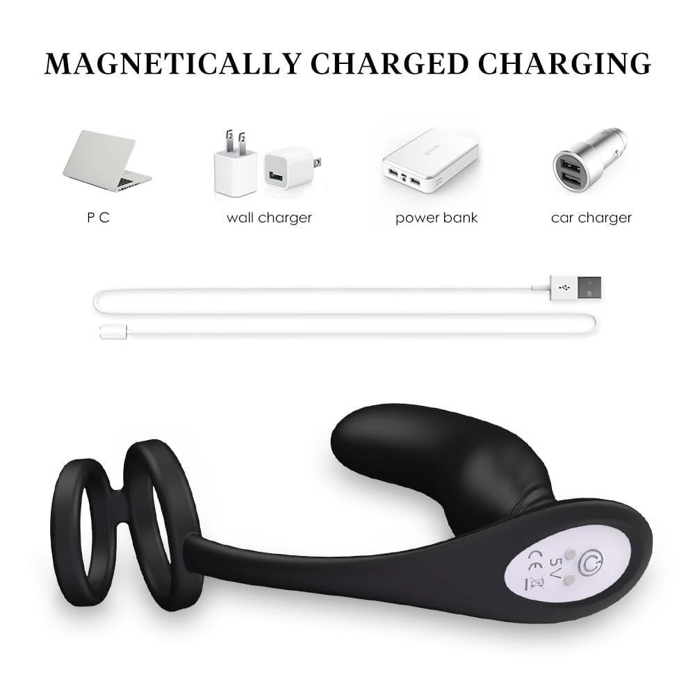 Lanco - 3 in 1 Prostate Stimulator with Cock Ring