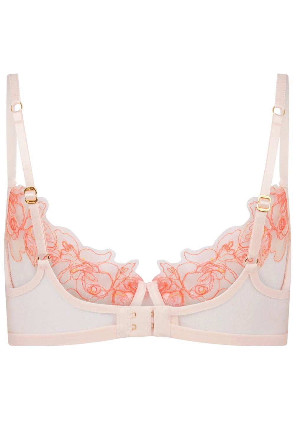 Lindie Demi Cup Plunge Bra Baby Pink