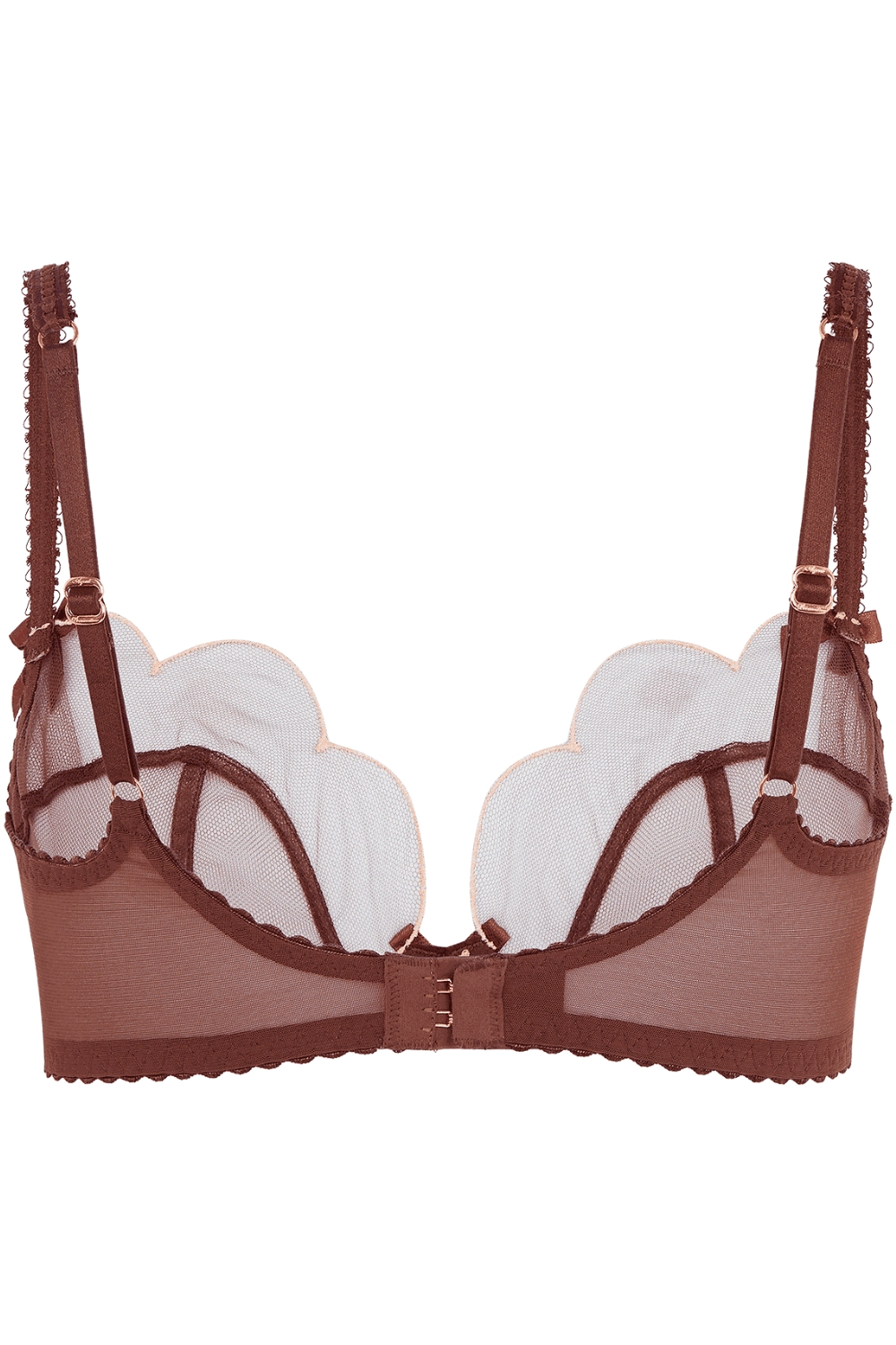 Lorna Plunge Bra in Chestnut