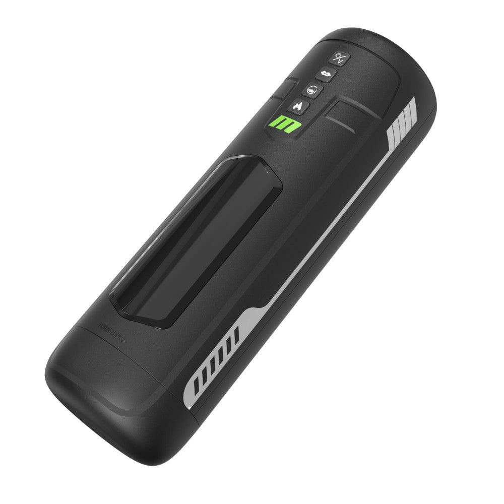 M For Men By Blush® | Master Blaster – Vibrating, Stroking & Sucking Automatic Male Masturbator With Warming Technology – Black