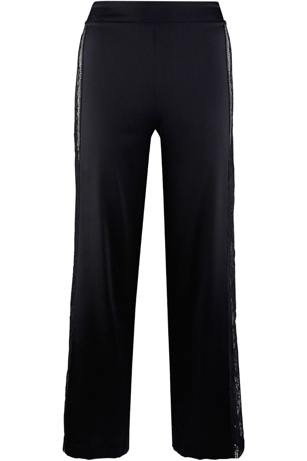 Midnight Whisper Silk Trousers Black