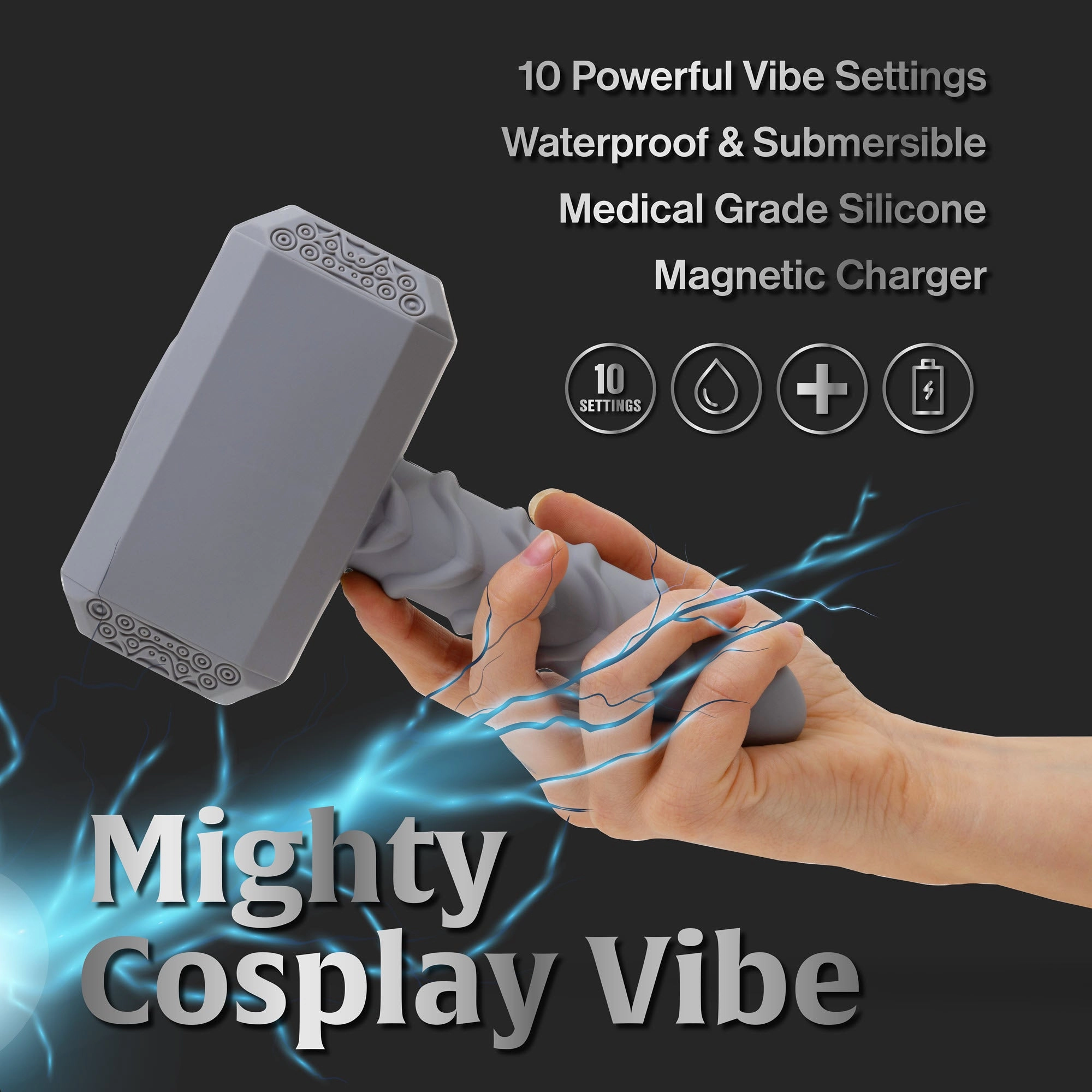 Mighty Hammer Fantasy Vibrator and Dildo