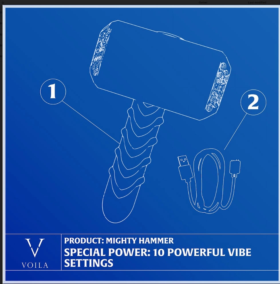 Mighty Hammer Fantasy Vibrator and Dildo
