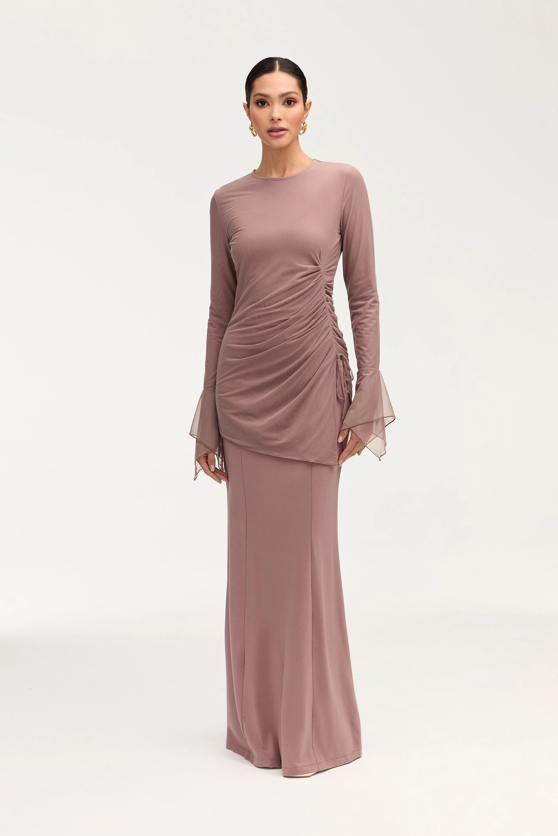 Monica Side Slit Top - Twilight Mauve
