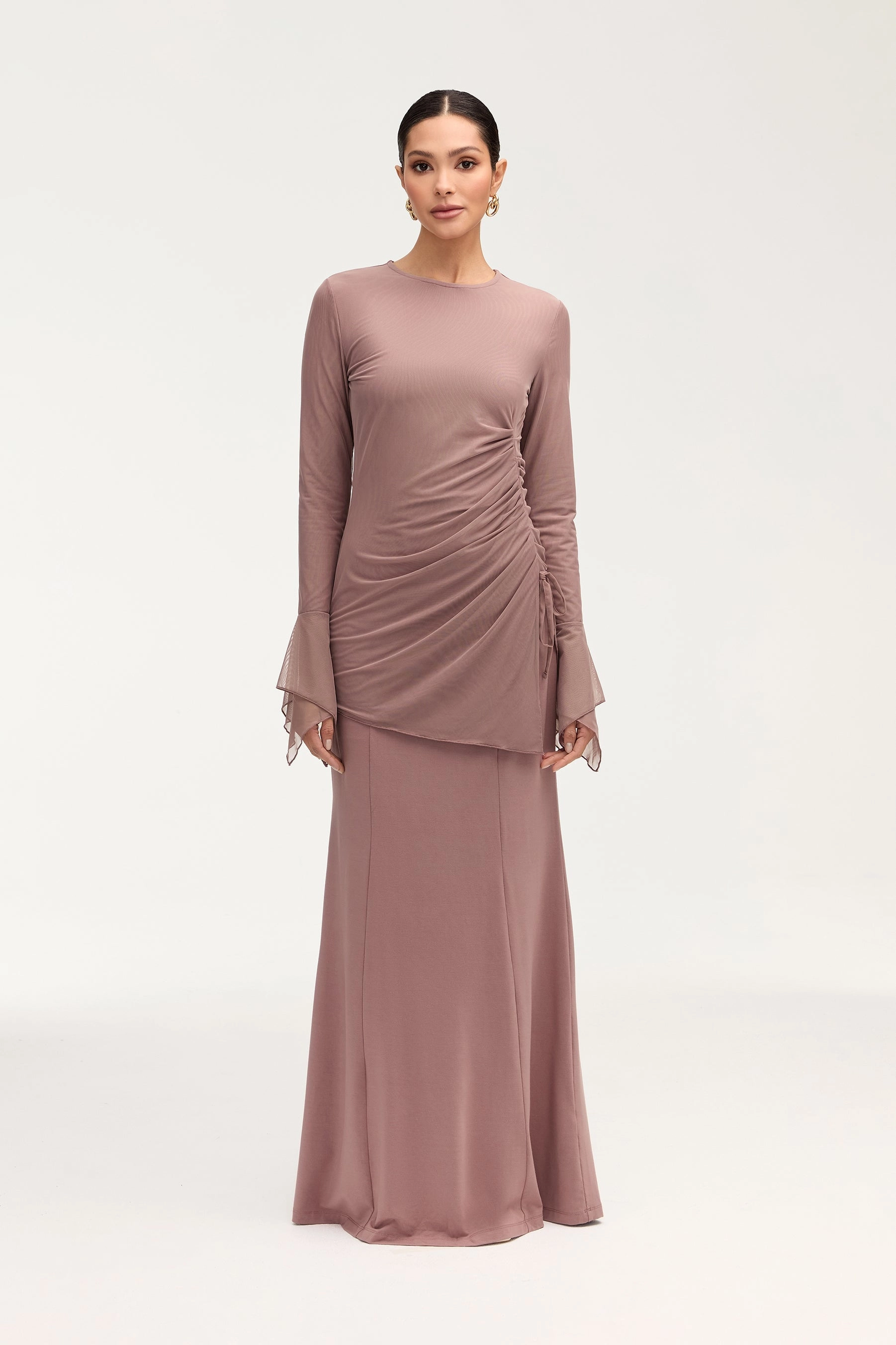 Monica Side Slit Top - Twilight Mauve