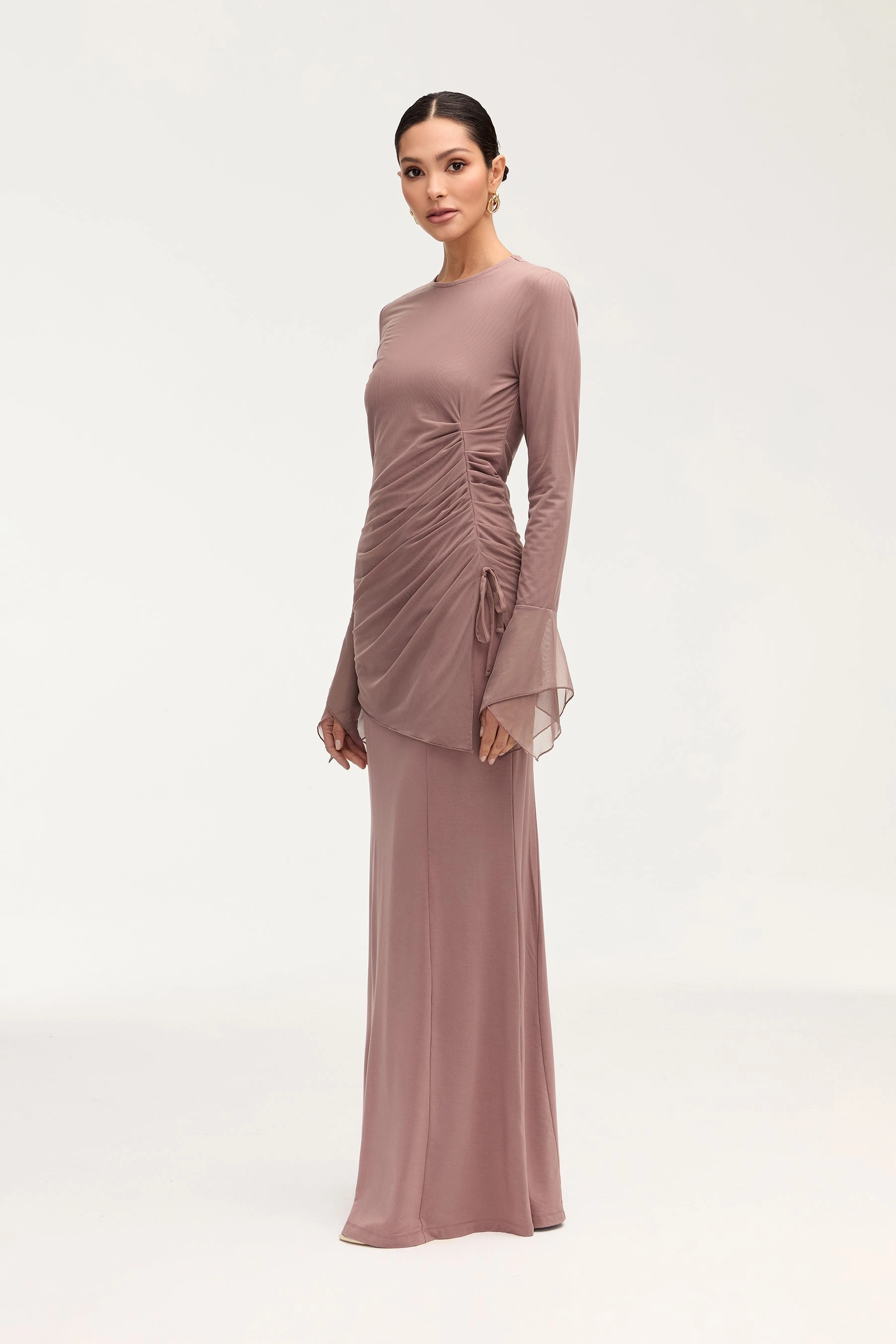 Monica Side Slit Top - Twilight Mauve
