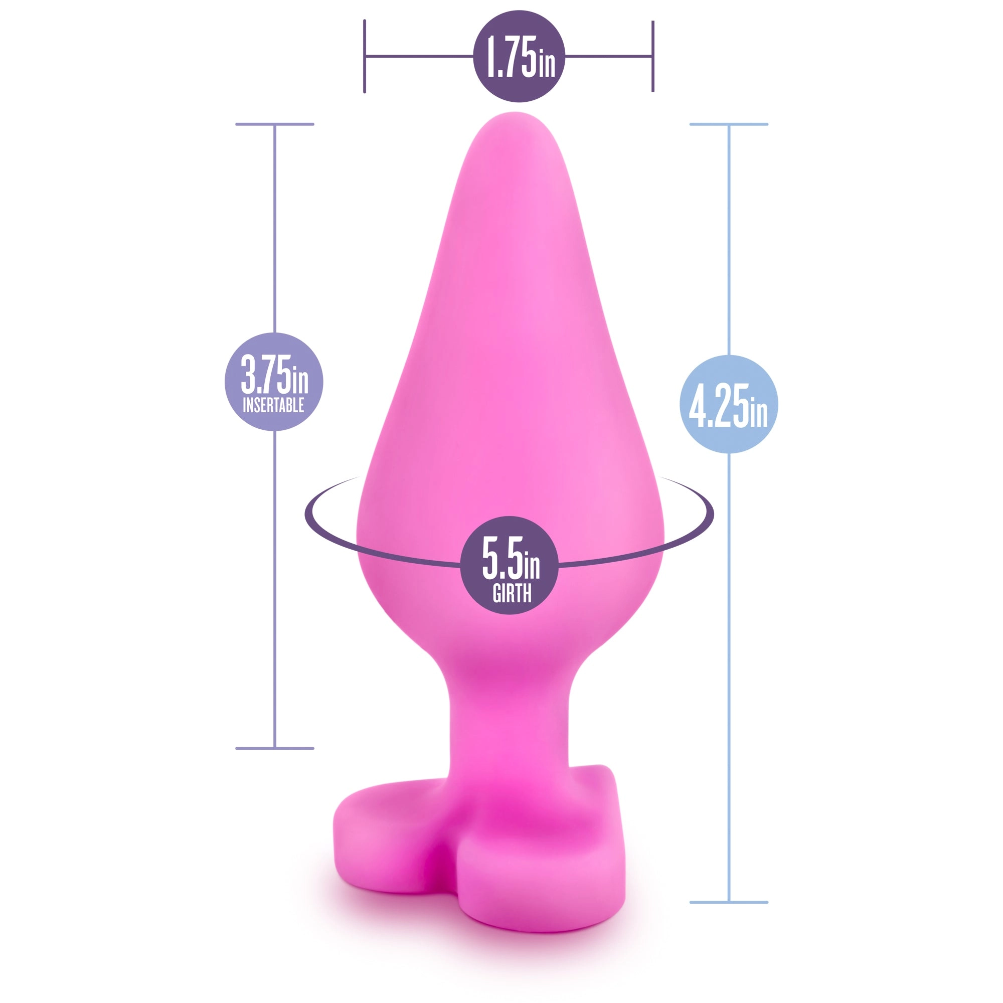 Naughty Candy Hearts Buttplug Ride Me in Pink