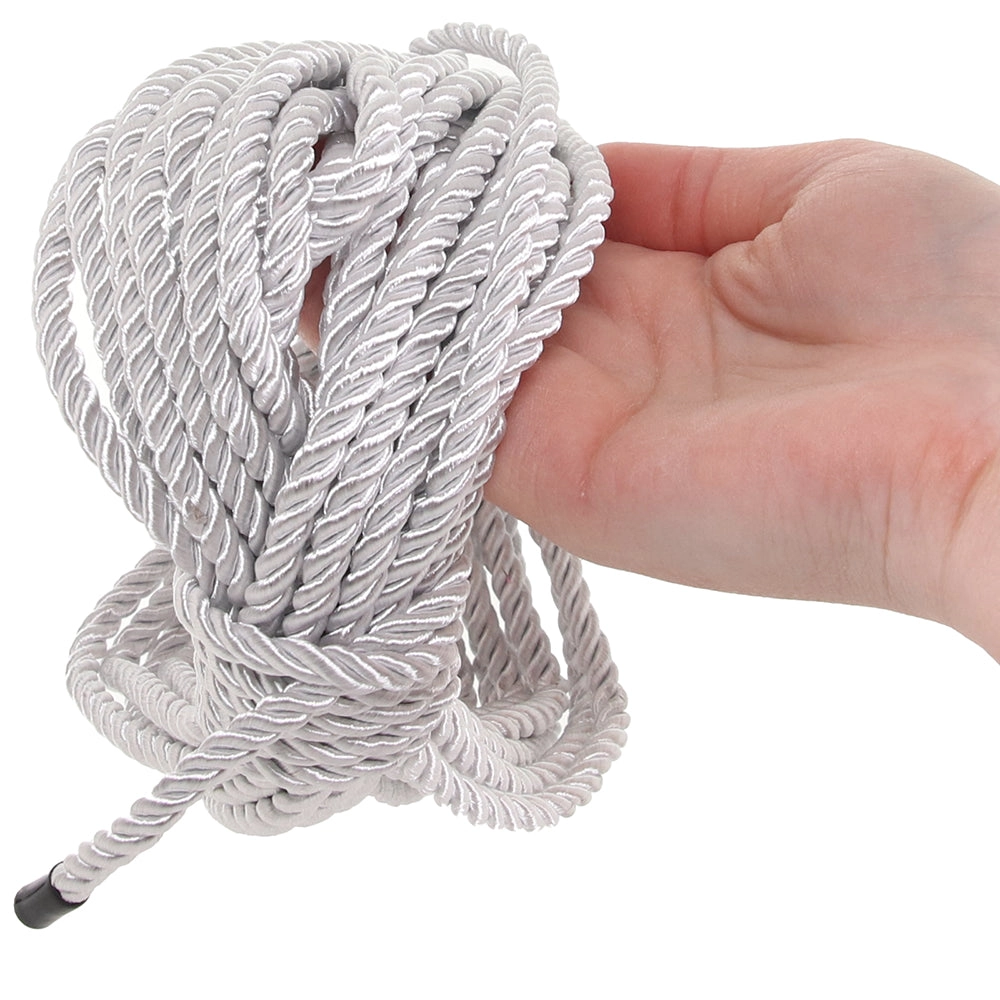 Ouch! 32.8'/10m Bondage Rope in Silver