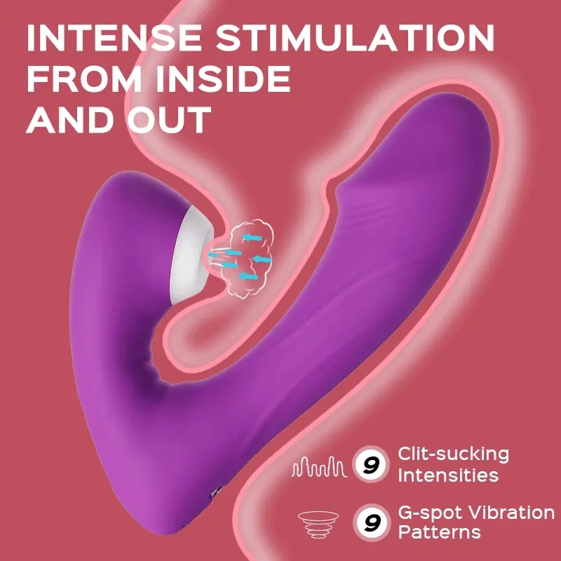 Paula - Remote Clitoral Sucking G Spot Vibrator 9 Vibrations & Suctions