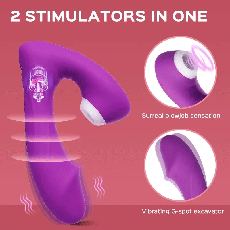 Paula - Remote Clitoral Sucking G Spot Vibrator 9 Vibrations & Suctions