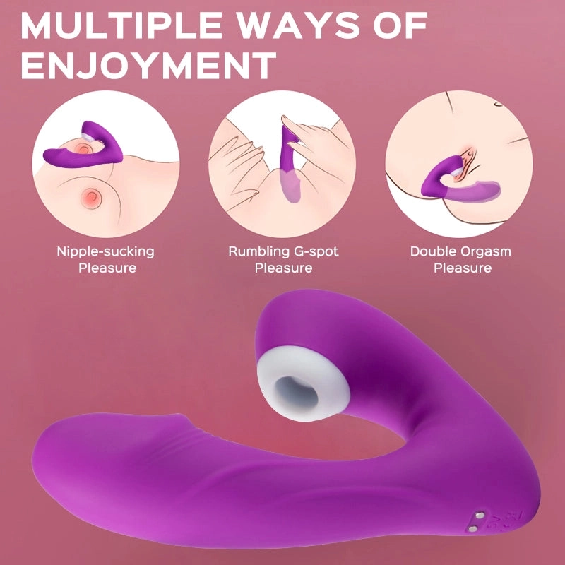 Paula - Remote Clitoral Sucking G Spot Vibrator 9 Vibrations & Suctions