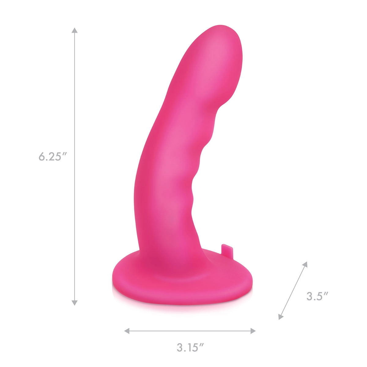 Pegasus 6 Rechargeable Ripple Peg W/adjustable Harness & Remote - Pink