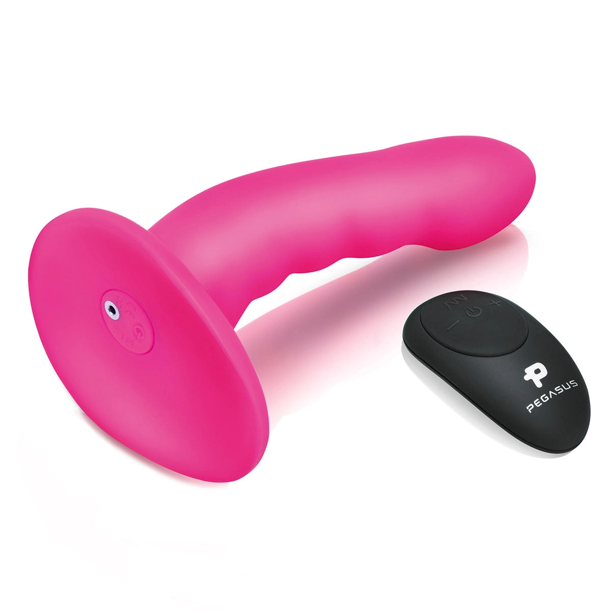 Pegasus 6 Rechargeable Ripple Peg W/adjustable Harness & Remote - Pink