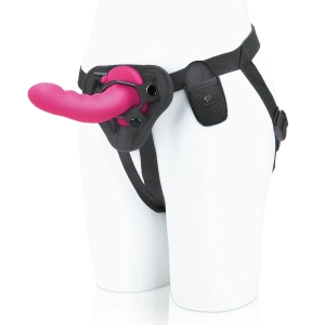 Pegasus 6 Rechargeable Ripple Peg W/adjustable Harness & Remote - Pink