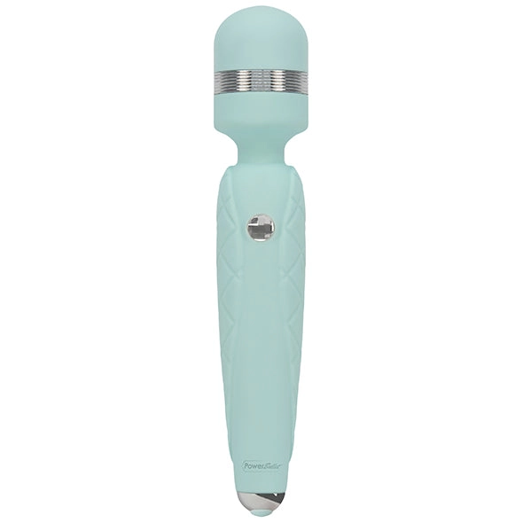 Pillow Talk Cheeky Rechargeable Massage Wand Teal Swarovski