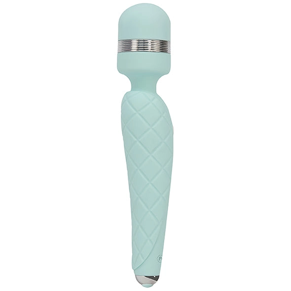 Pillow Talk Cheeky Rechargeable Massage Wand Teal Swarovski