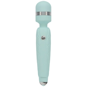 Pillow Talk Cheeky Rechargeable Massage Wand Teal Swarovski