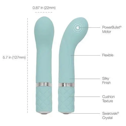 PILLOW TALK RACY VIBE WITH SWAROVSKI CRYSTAL - TEAL