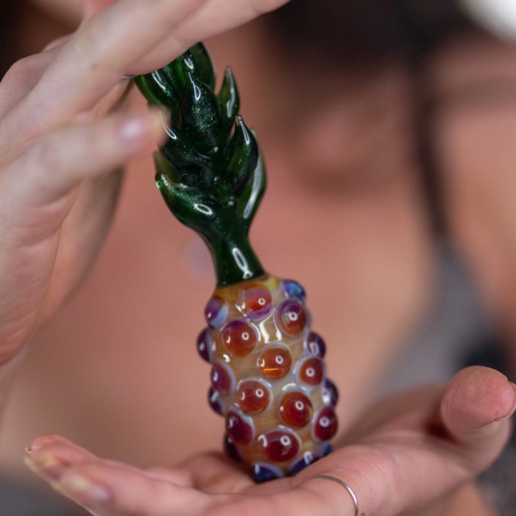 Pineapple Glass Dildo