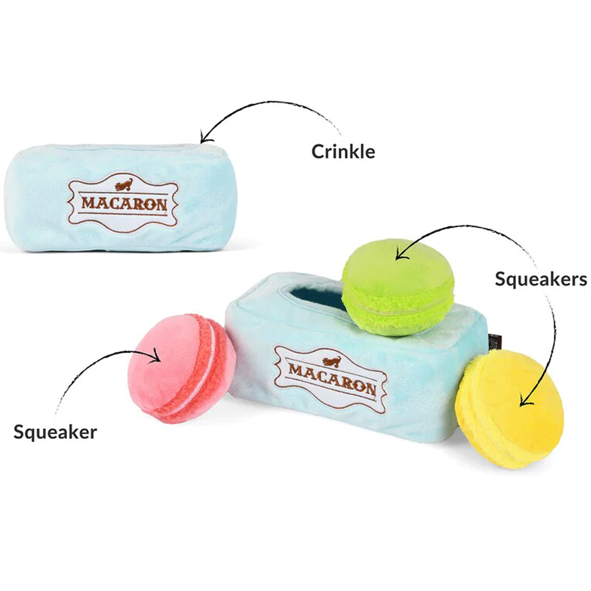 P.L.A.Y. Box of Macarons Blue Dog Toys