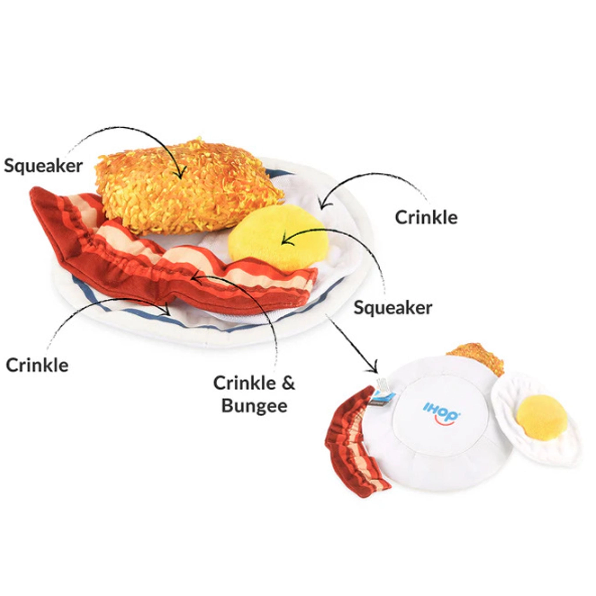 P.L.A.Y. IHOP Breakfast Multi Dog Toys