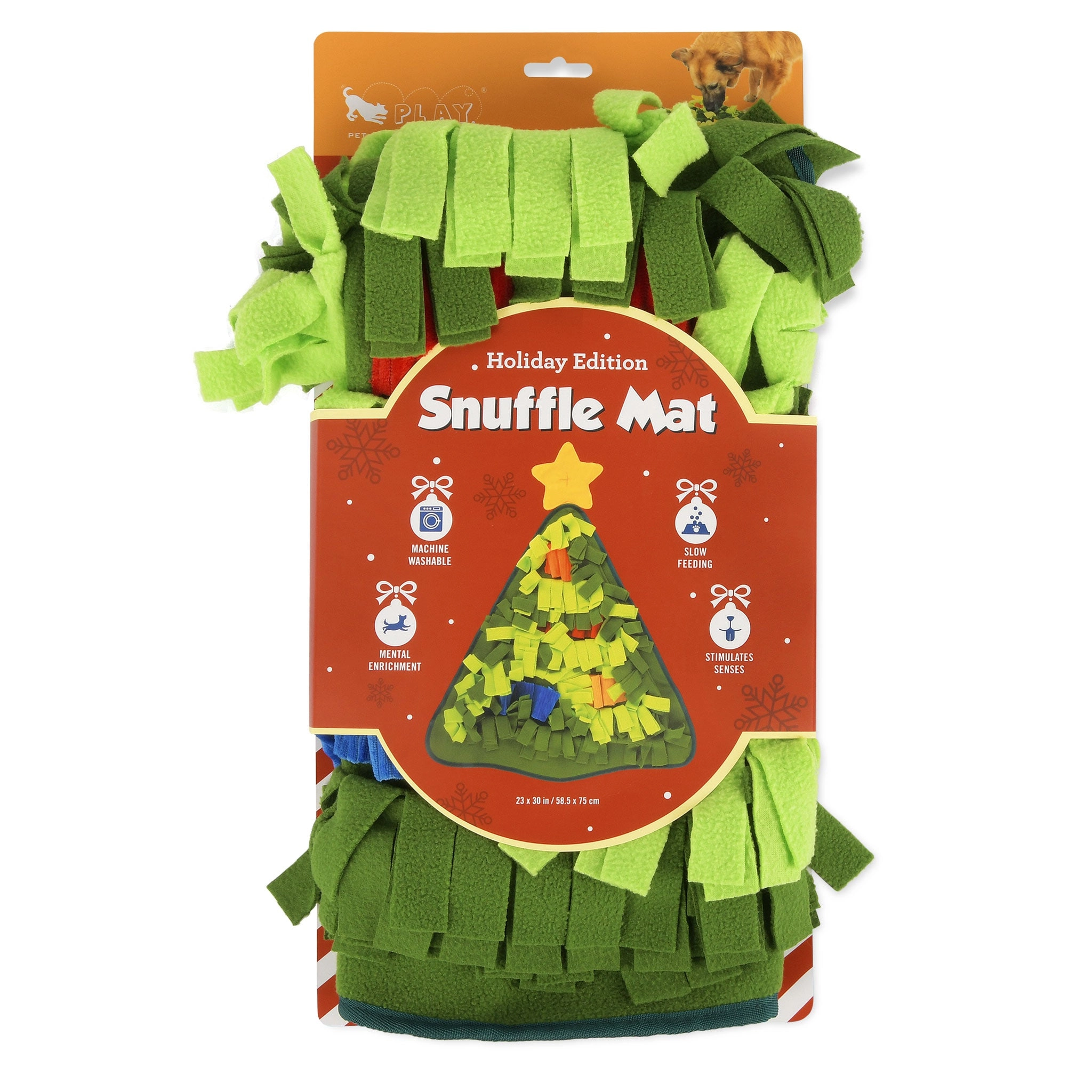 P.L.A.Y. Snuffle Mat Christmas Tree Dog Toys