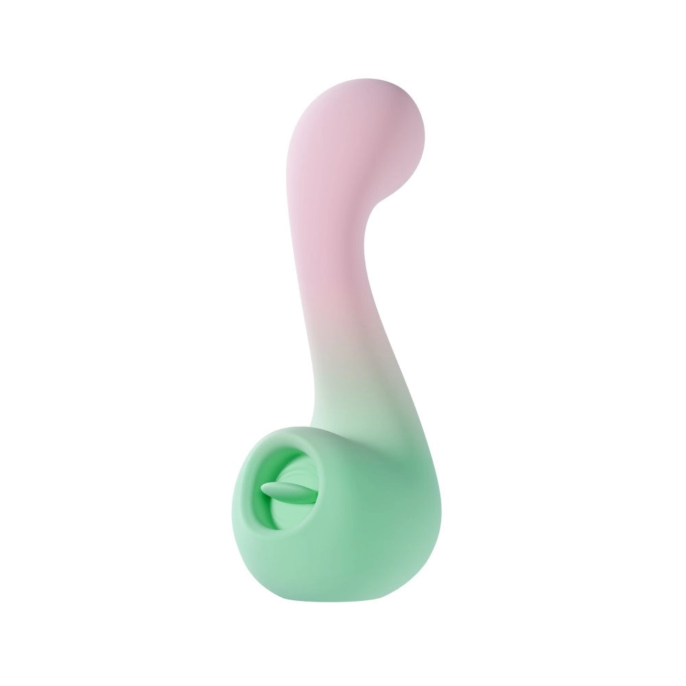 Play With Me | Melody Silicone Dual Vibrator With G-Spot Precision & Tongue-Fluttering Clitoral Stimulation - Pink