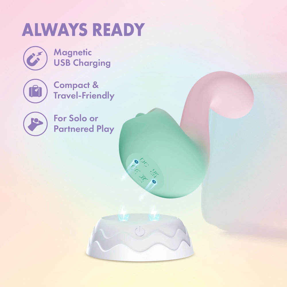 Play With Me | Melody Silicone Dual Vibrator With G-Spot Precision & Tongue-Fluttering Clitoral Stimulation - Pink