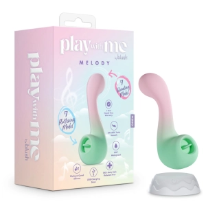 Play With Me | Melody Silicone Dual Vibrator With G-Spot Precision & Tongue-Fluttering Clitoral Stimulation - Pink