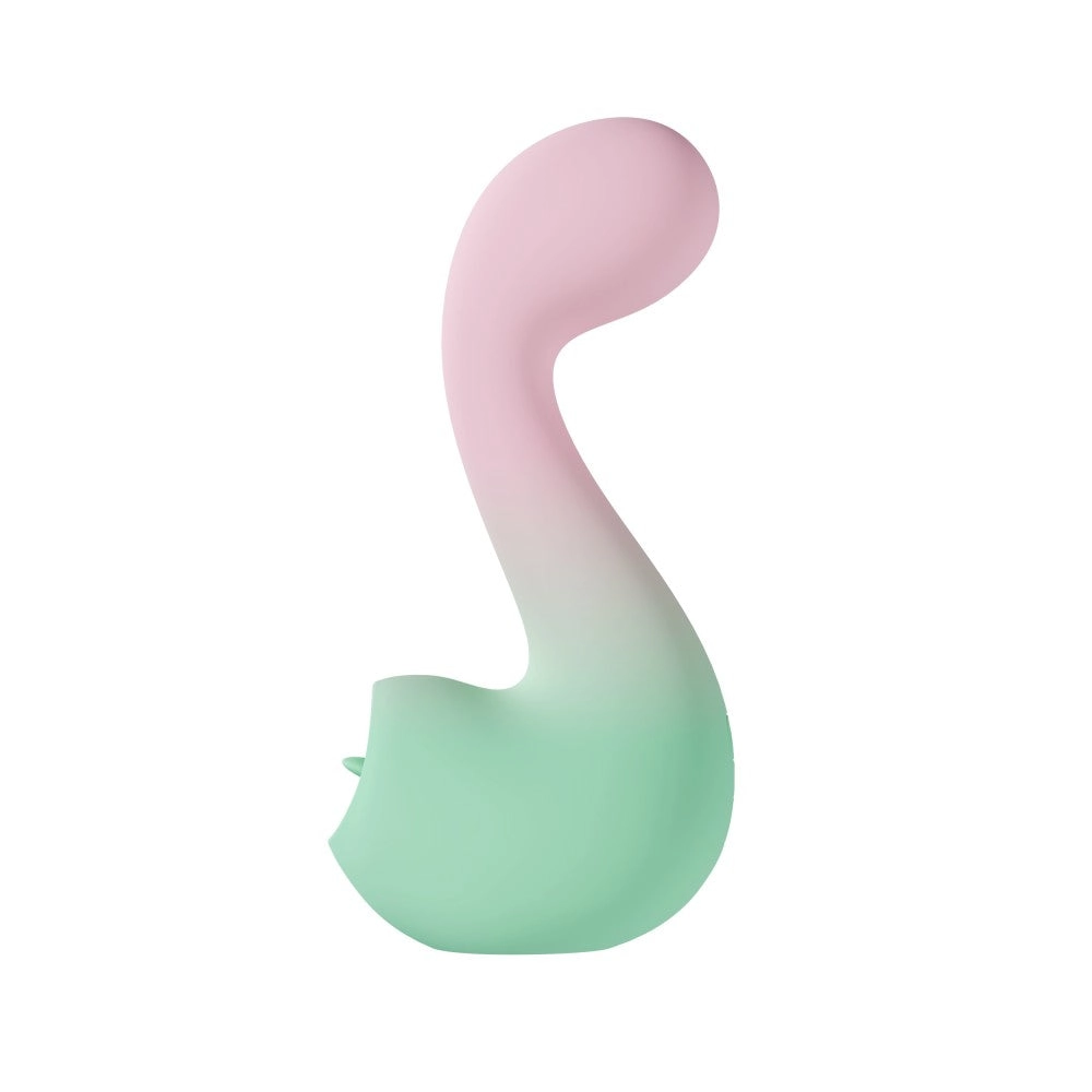 Play With Me | Melody Silicone Dual Vibrator With G-Spot Precision & Tongue-Fluttering Clitoral Stimulation - Pink