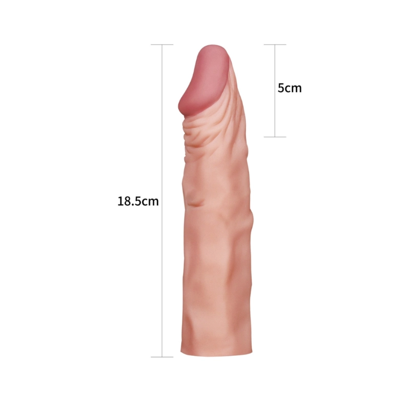 Pleasure X-Tender Real Feel Penis Extension Sleeve