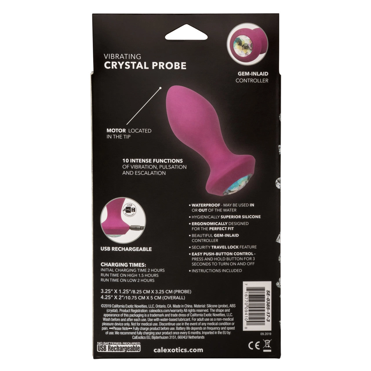 Power Gem Vibrating Crystal Probe - Purple