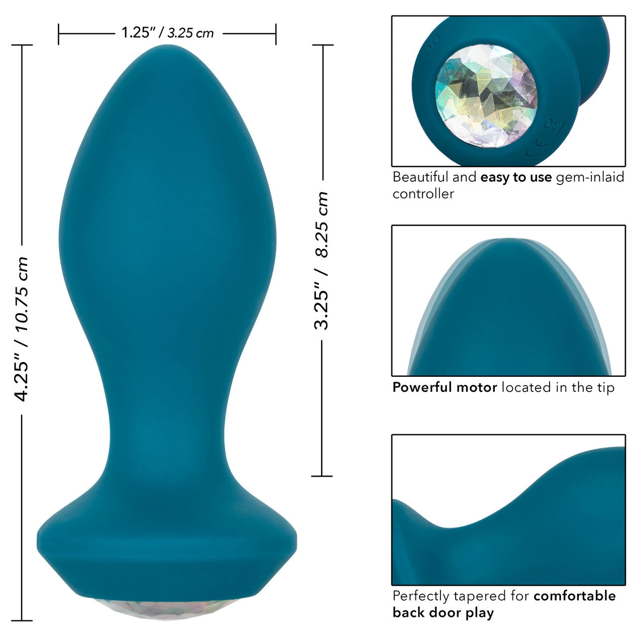 Power Gem Vibrating Crystal Probe - Teal