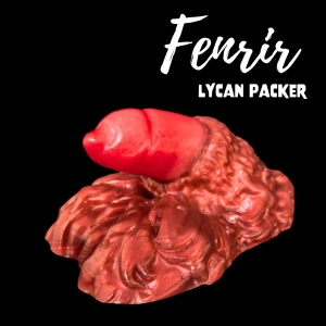Premade Medium Fenrir, Lycan Packer - Split Fire Red and Chocolate - Classic Firmness