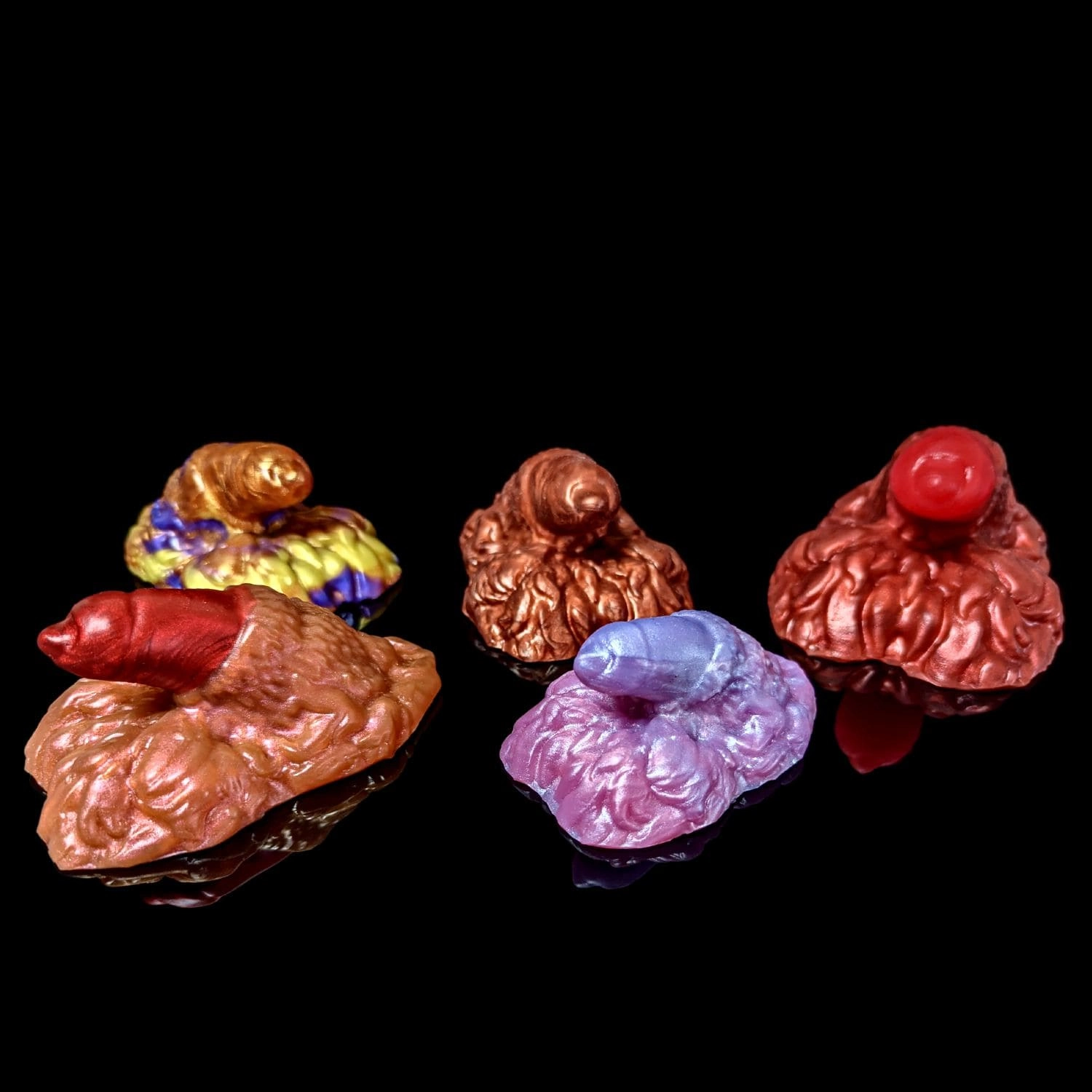 Premade Medium Fenrir, Lycan Packer - Split Fire Red and Chocolate - Classic Firmness