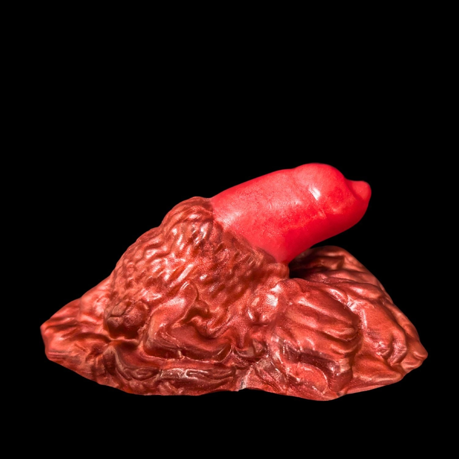 Premade Medium Fenrir, Lycan Packer - Split Fire Red and Chocolate - Classic Firmness