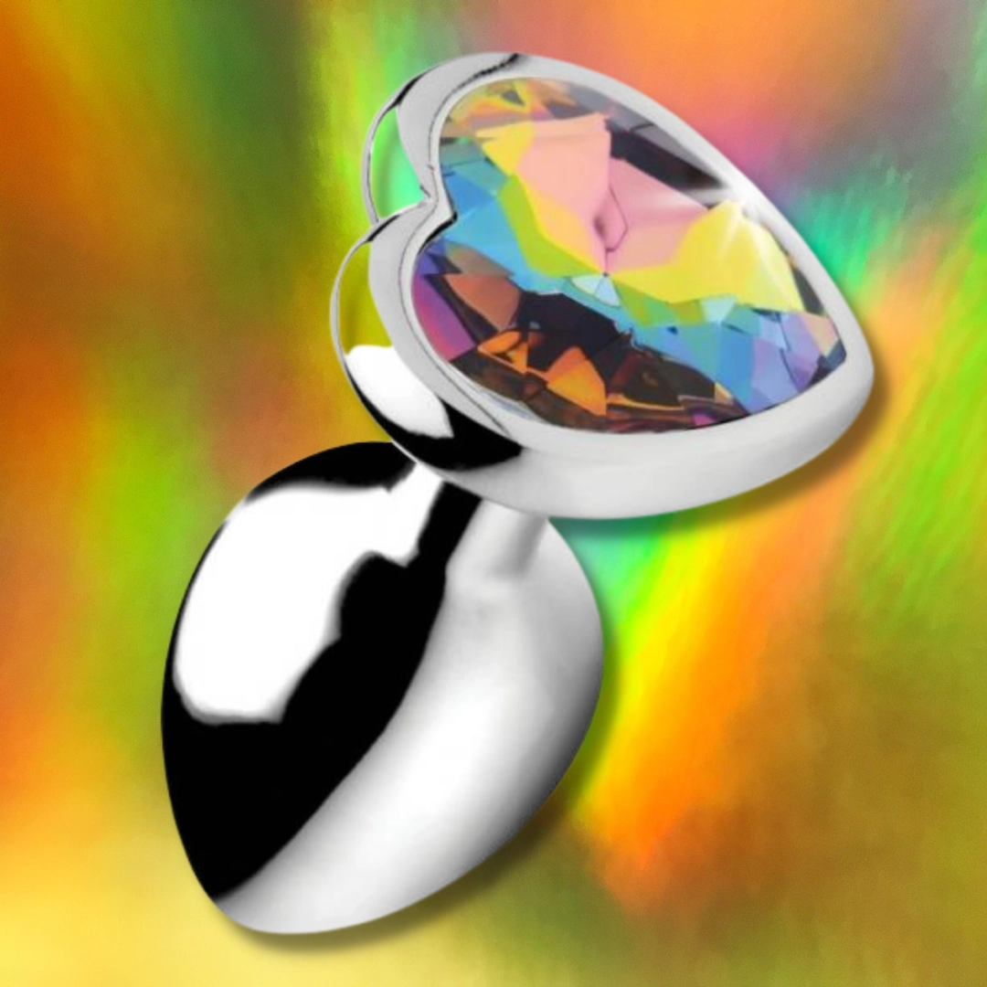 Prism Heart Jeweled Anal Plug